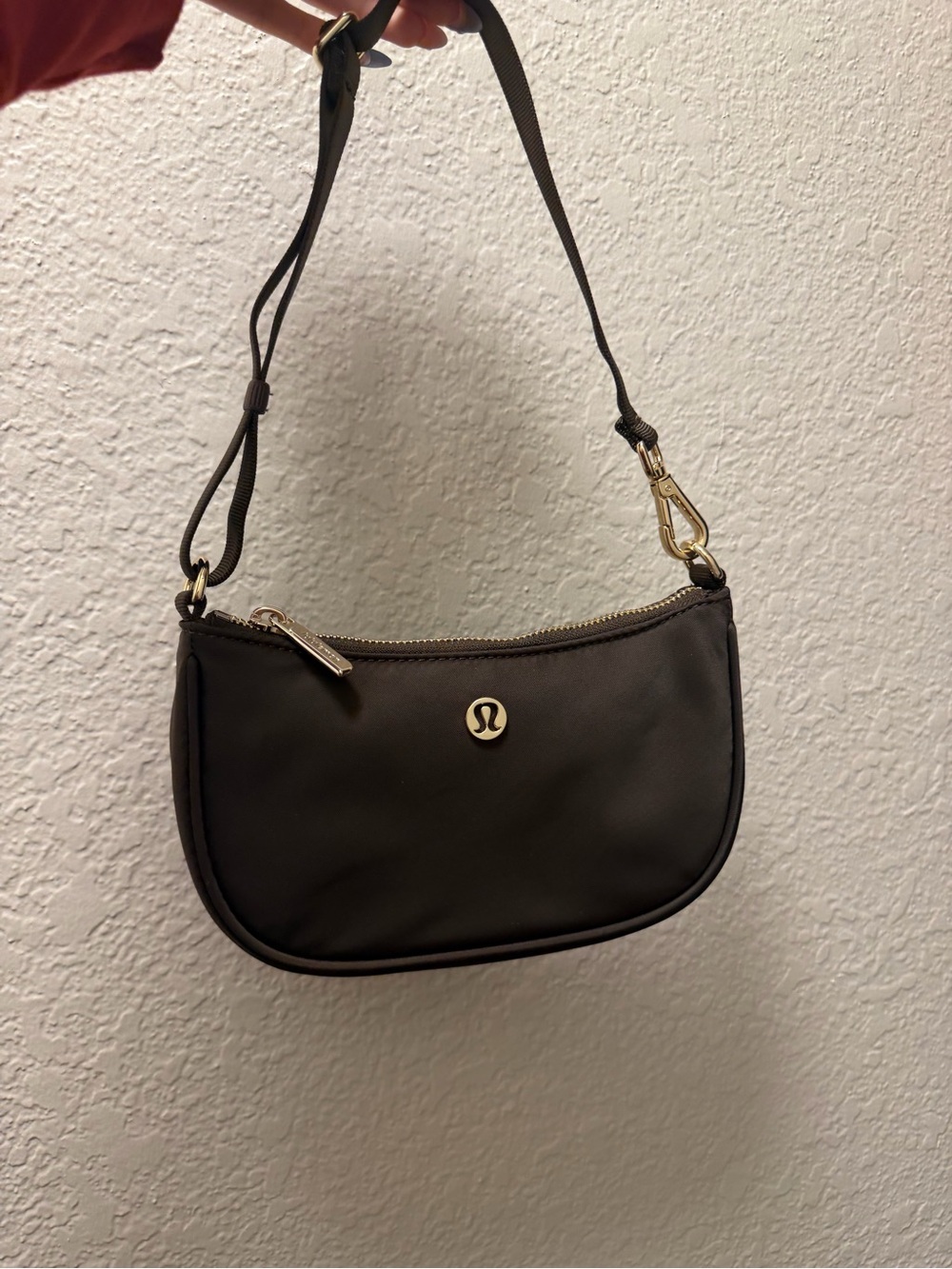 lululemon athletica Black Crescent Shoulder Bag